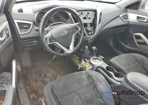 2017 Hyundai Veloster z USA, uszkodzony, nr VIN KMHTC6AD8HU309742